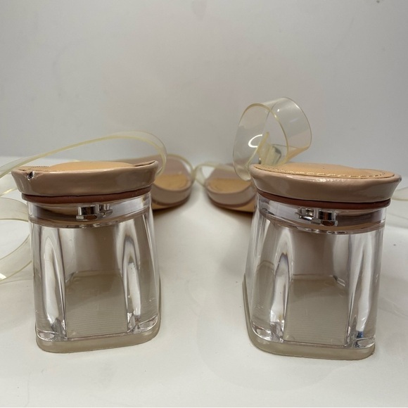 ASOS Wide Clear Heeled Sandals 9W - Picture 13 of 13